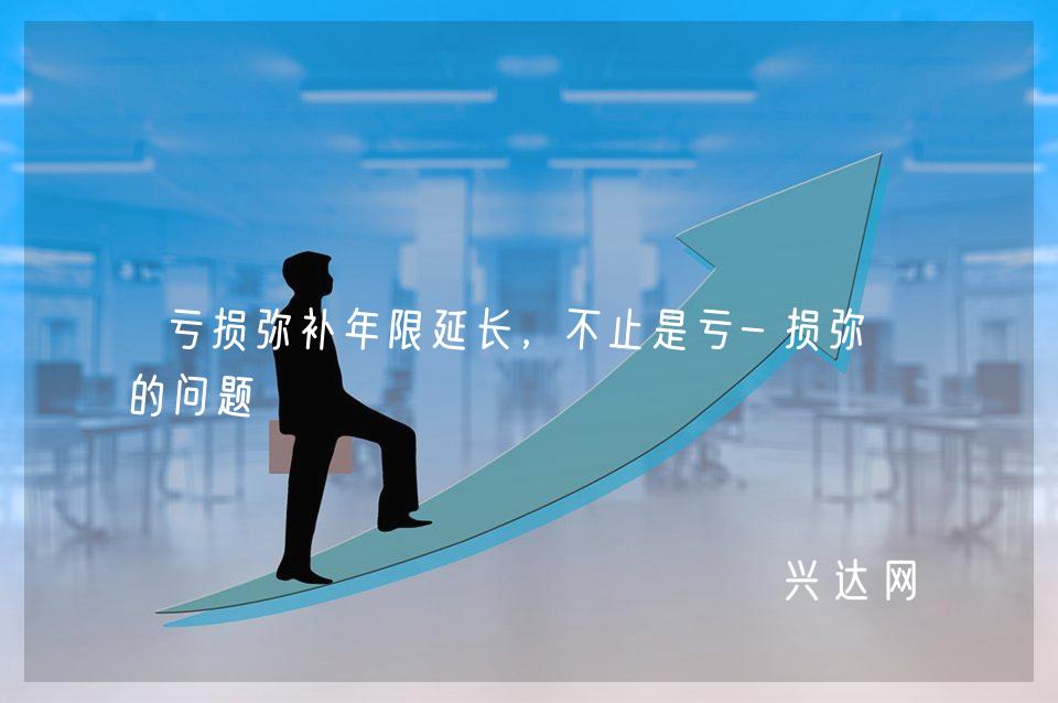 亏损弥补年限延长,不止是亏-损弥补的问题