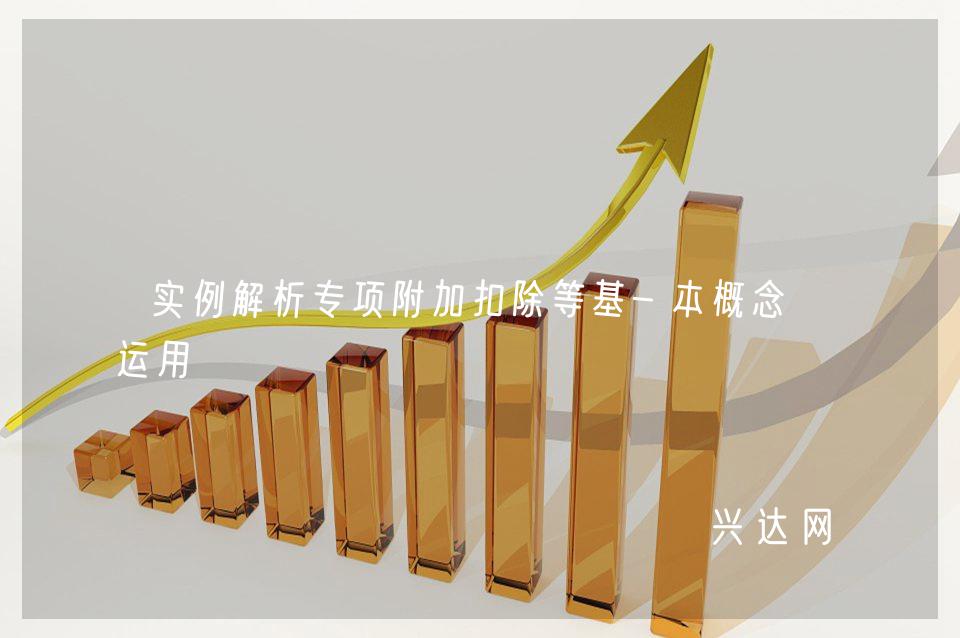 实例解析专项附加扣除等基-本概念及运用
