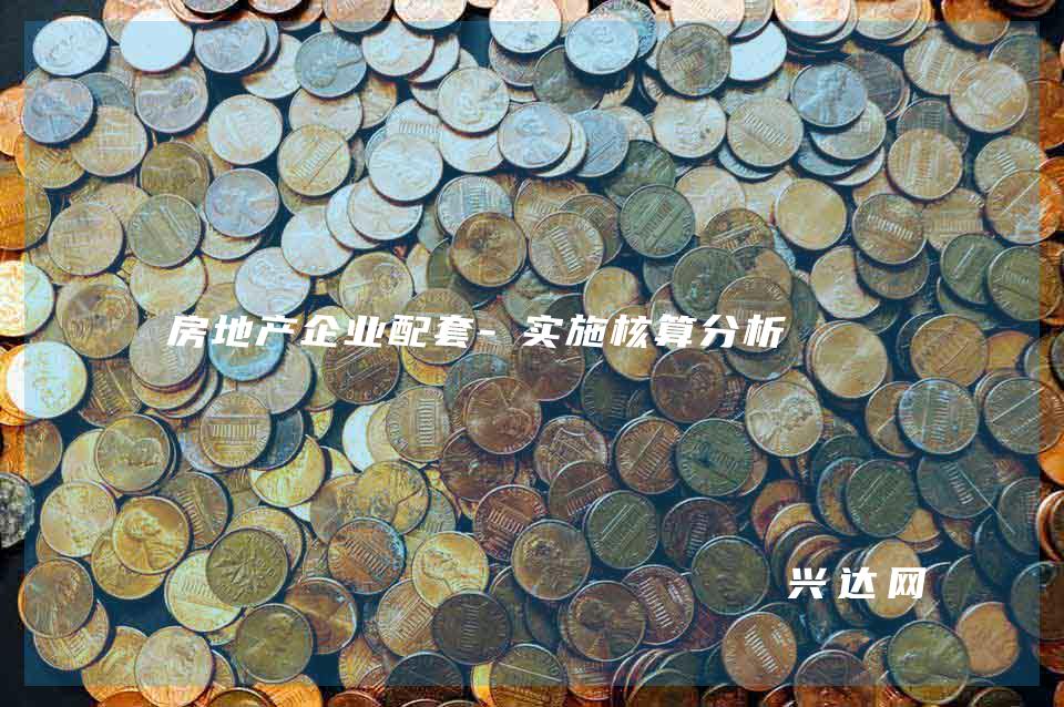 房地产企业配套-实施核算分析