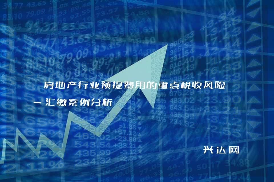 房地产行业预提费用的重点税收风险及-汇缴案例分析