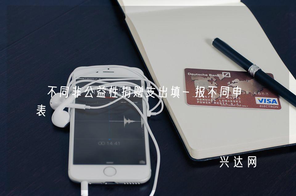 不同非公益性捐赠支出填-报不同申报表