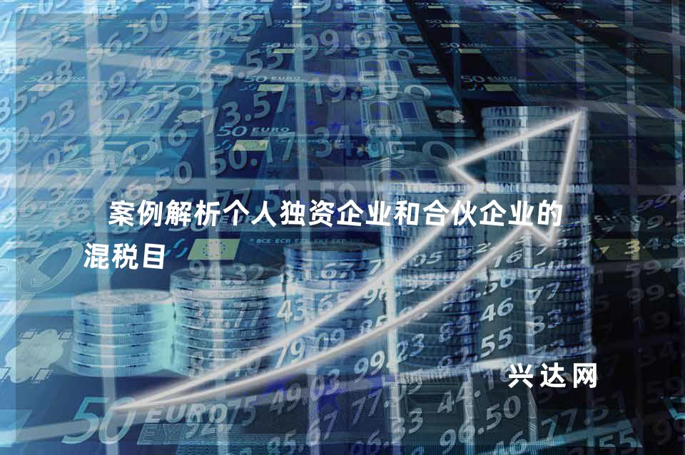 案例解析个人独资企业和合伙企业的易混税目