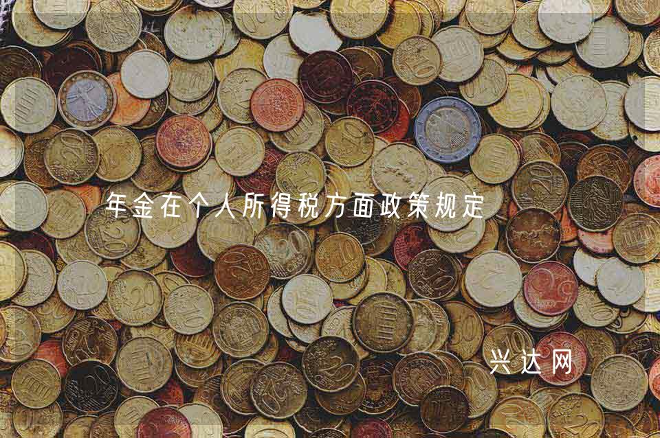 年金在个人所得税方面政策规定