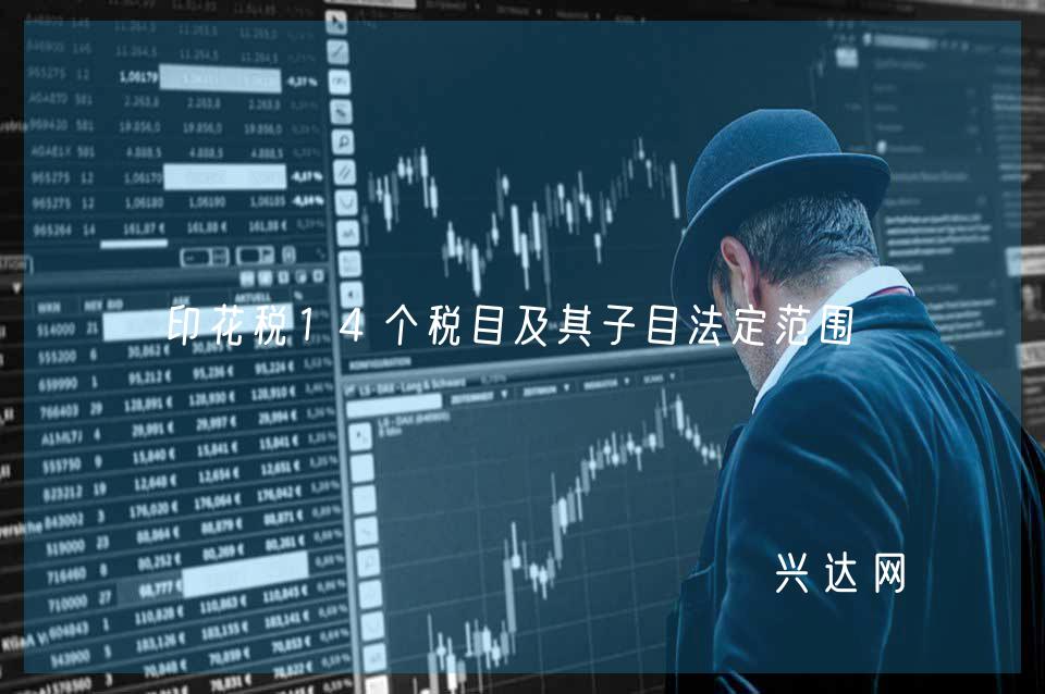 印花税14个税目及其子目法定范围