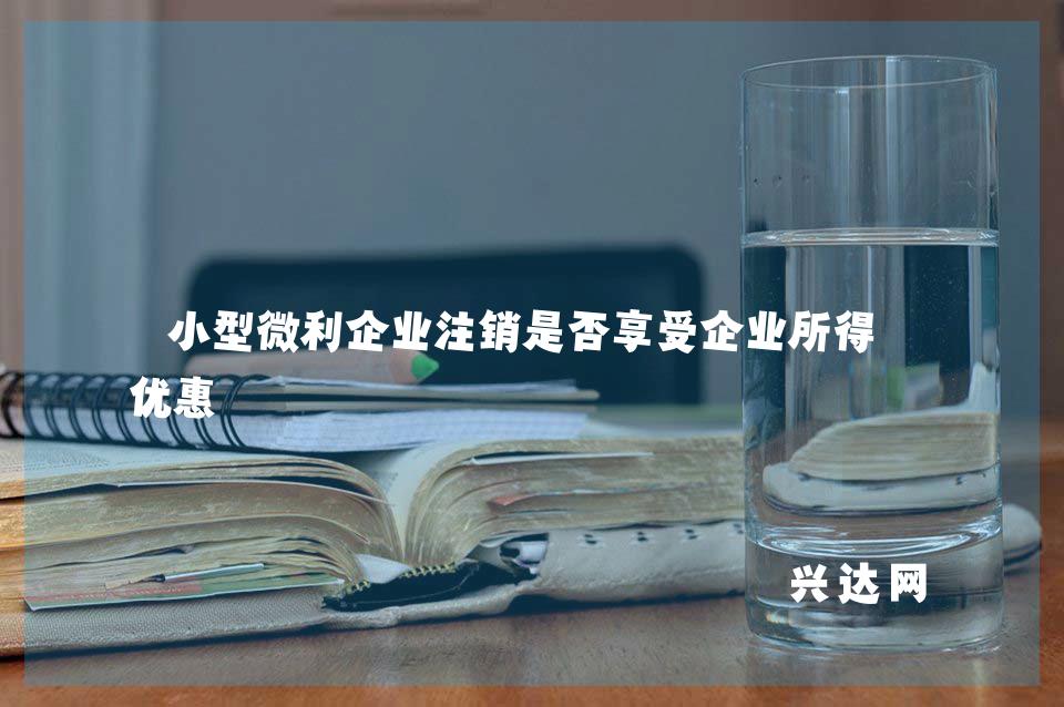 小型微利企业注销是否享受企业所得税优惠